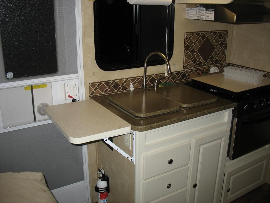 Open Roads Forum Travel Trailers Foldable/removable shelf